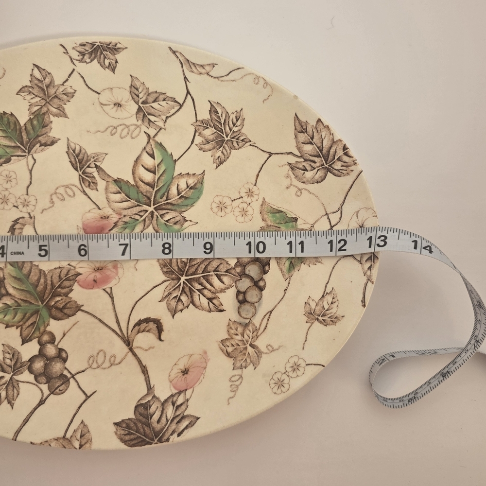 Floral Oval Ceramic Platter - Picture 7 of 7